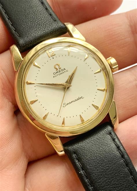 vintage omega seamaster gold plated watch|Omega Seamaster gold vintage price.